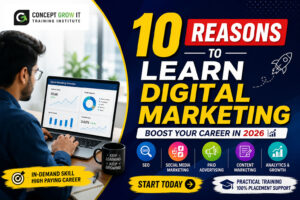 Concept Grow digital marketing promo