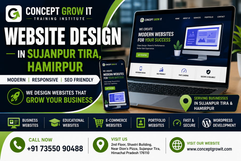Website design services in Sujanpur Tira